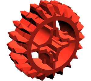 LEGO Red Bevel Gear with 20 Teeth Unreinforced (32269)