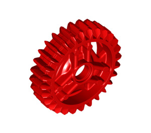 LEGO Red Bevel Gear with 28 Teeth (65413)