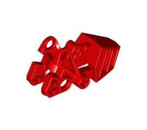 LEGO Rosso Bionicle Toa Piede con Giunto sferico (cime arrotondate) (32475)