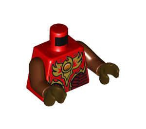 LEGO Red Bladvic Minifig Torso (973 / 76382)