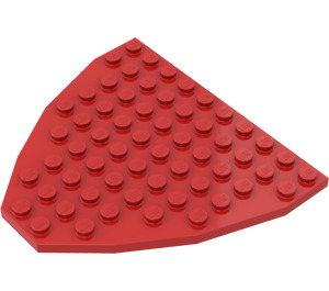 LEGO Red Boat Bow Plate 10 x 9 (2621)