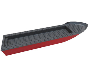 LEGO Red Boat Hull with Dark Stone Gray Top (54100 / 54779)