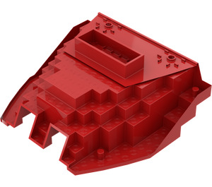 LEGO Rojo Barco Stern 16 x 14 x 5 & 1/3 Hull Inside (2559)