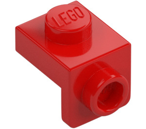 LEGO Rouge Support 1 x 1 avec 1 x 1 assiette Vers le bas (36841)