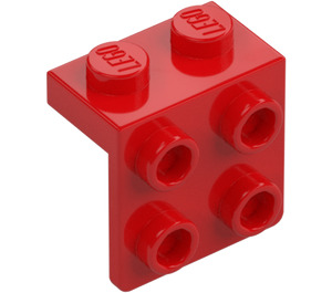 LEGO Red Bracket 1 x 2 with 2 x 2 (21712 / 44728)