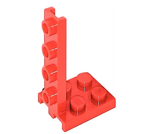 LEGO Rød Beslag 2 x 2 - 1 x 4 (2422)