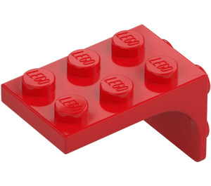 LEGO Rød Brakett 3 x 2 med Plate 2 x 2 Downwards (69906)