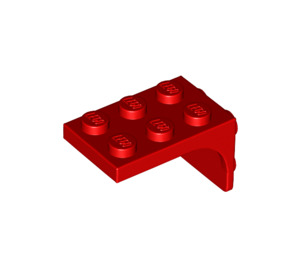 LEGO Red Bracket 3 x 2 with Plate 2 x 2 Downwards (69906)