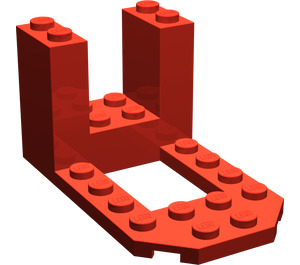 LEGO rot Halterung 4 x 7 x 3 (30250)