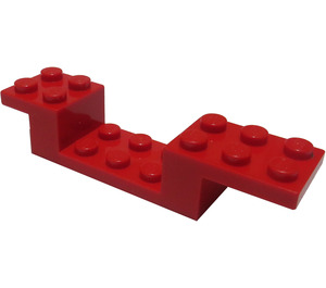 LEGO rot Halterung 8 x 2 x 1.3 (4732)