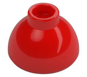 LEGO Rosso Mattoncino 1.5 x 1.5 x 0.7 Rotondo Dome Cappello (37840)