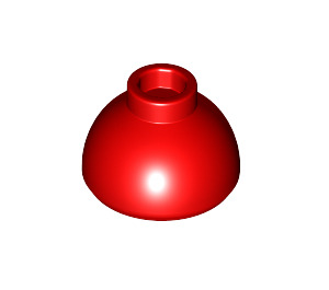 LEGO Rood Steen 1.5 x 1.5 x 0.7 Ronde Dome Hoed (37840)