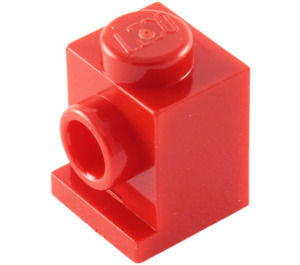 LEGO rot Backstein 1 x 1 mit Scheinwerfer und Slot (4070 / 30069)