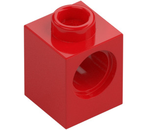 LEGO Röd Kloss 1 x 1 med Hål (6541)