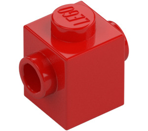 LEGO Red Brick 1 x 1 with Studs on Two Opposite Sides (47905)