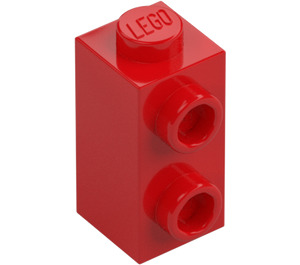 LEGO Red Brick 1 x 1 x 1.6 with Two Side Studs (32952)