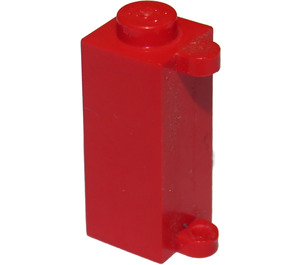 LEGO Rød Klods 1 x 1 x 2 med Shutter Holder (3581)