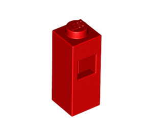 LEGO Red Brick 1 x 1 x 2 with Side Stud Holder (15444)