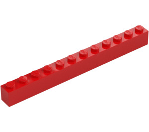 LEGO Rød Klods 1 x 12 (6112)