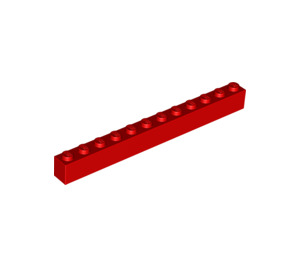 LEGO Rood Steen 1 x 12 (6112)