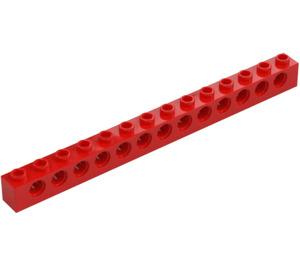 LEGO Red Brick 1 x 14 with Holes (32018)