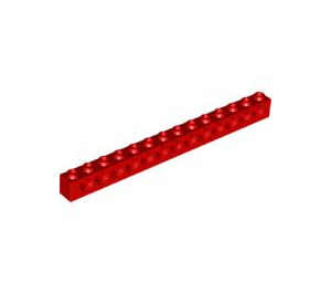 LEGO Rood Steen 1 x 14 met Gaten (32018)