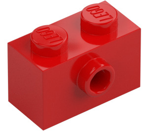 LEGO Red Brick 1 x 2 with 1 Stud on Side (86876)