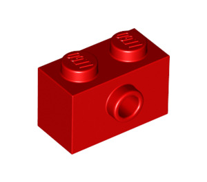 LEGO Red Brick 1 x 2 with 1 Stud on Side (86876)