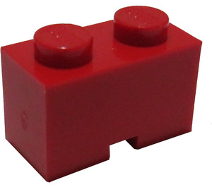 LEGO Red Brick 1 x 2 with Cable Cutout (3134)
