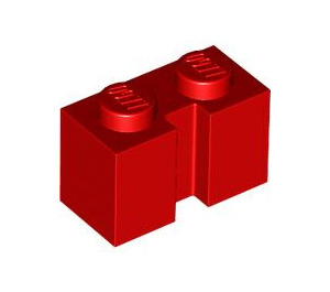LEGO Red Brick 1 x 2 with Groove (4216)