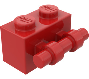 LEGO Red Brick 1 x 2 with Handle (30236)