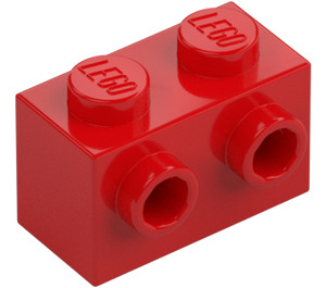 LEGO Rot Stein 1 x 2 mit Noppen auf Ein(e) Seite (11211)