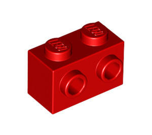 LEGO Rood Steen 1 x 2 met Studs Aan een Kant (11211)
