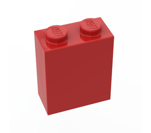 LEGO Rood Steen 1 x 2 x 2 zonder Inside Axle Holder of Stud Holder