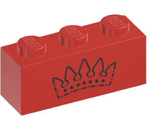 LEGO Red Brick 1 x 3 with Royal Crown (3622 / 107904)