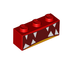 LEGO Red Brick 1 x 3 with Teeth (3622 / 20727)