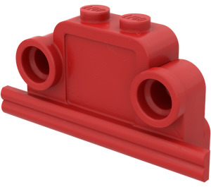 LEGO rouge Brique, 1 x 4 x 2 Bell Shape avec Headlights