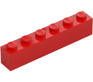 LEGO Rosso Mattoncino 1 x 6 (3009 / 30611)