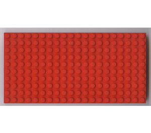 LEGO Rouge Brique 10 x 20 avec des tubes inférieurs autour du bord et des supports croisés doubles