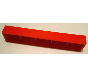 LEGO Red Brick 2 x 10 without bottom tubes with cross supports