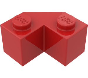 LEGO Red Brick 2 x 2 Facet (87620)