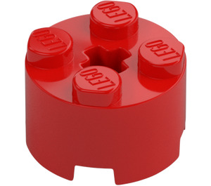 LEGO Rojo Ladrillo 2 x 2 Circular (3941 / 6143)