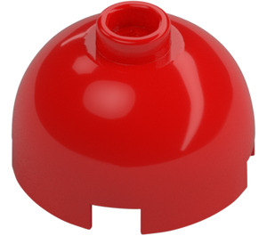 LEGO Rosso Mattoncino 2 x 2 Rotondo con Dome Superiore (Perno di sicurezza, supporto dell'asse) (3262 / 30367)