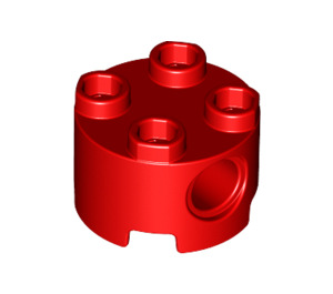 LEGO rouge Brique 2 x 2 Rond avec des trous (17485 / 79566)