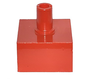 LEGO Rood Steen 2 x 2 Studless met Verticaal Pin (4729)