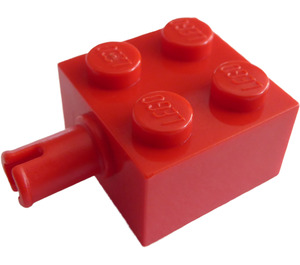 LEGO Rot Stein 2 x 2 mit Pin und kein Achsloch (4730)