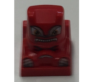 LEGO Rojo Ladrillo 2 x 2 con Warrior Racer Figura (30599 / 40831)