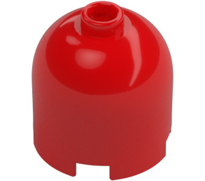 LEGO Rouge Brique 2 x 2 x 1.7 Rond Cylindre avec Dome Haut (26451 / 30151)