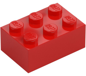 LEGO Червоний Цегла 2 x 3 (3002)