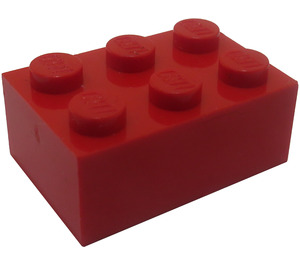 LEGO Rot Stein 2 x 3 (Frühere Version ohne Querstützen) (3002)